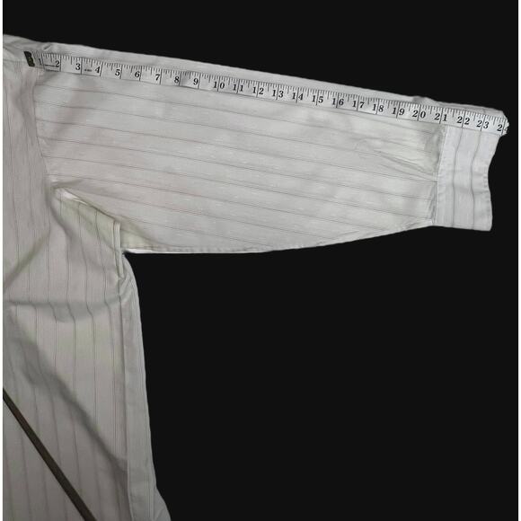Vintage Golden V Big 3XL Button Down Long Sleeve White Dress Shirt - USA Made - Picture 12 of 12